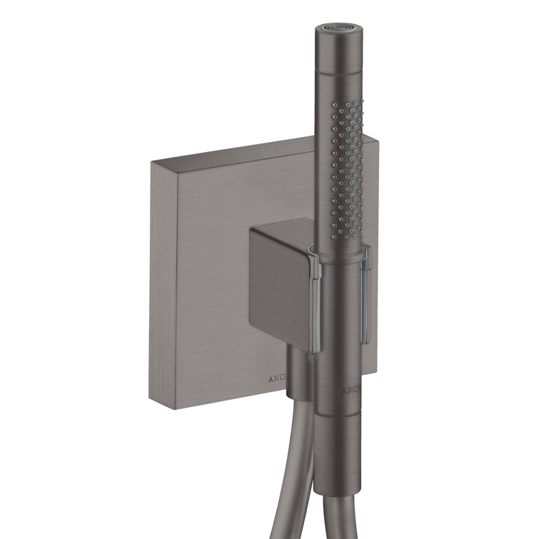 Brushed Black Chrome Wall-Mount Handshower Holder