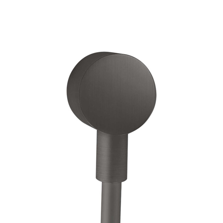 Brushed Black Chrome Wall Outlet for Handheld Shower