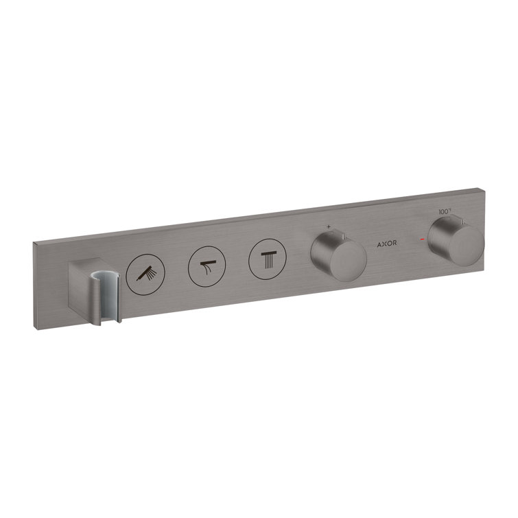 Brushed Black Chrome Thermostatic Shower Module Trim