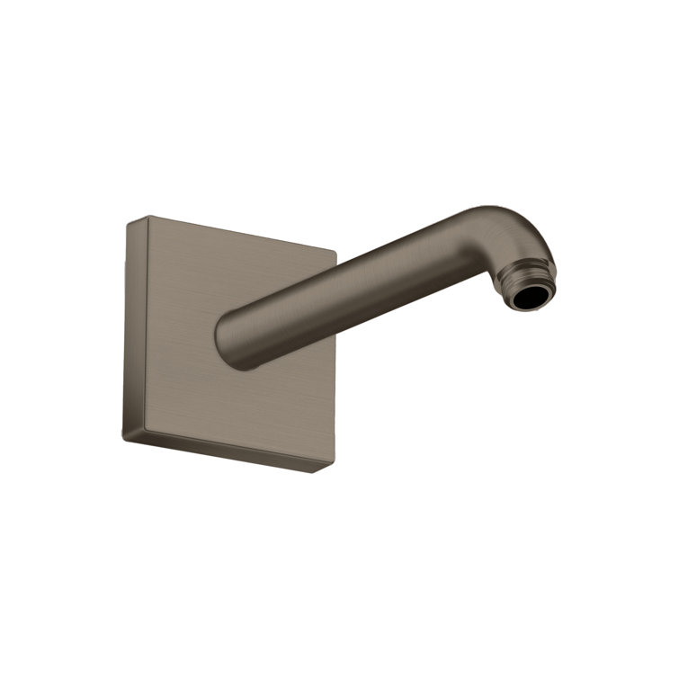 9-Inch Brushed Black Chrome Square Shower Arm