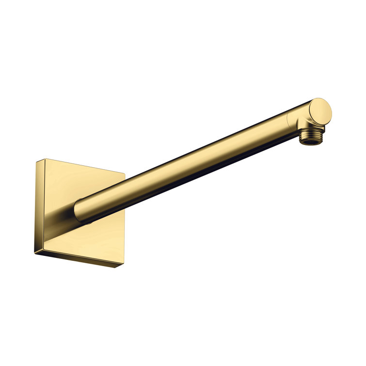Polished Gold Optic 15-Inch Square Shower Arm