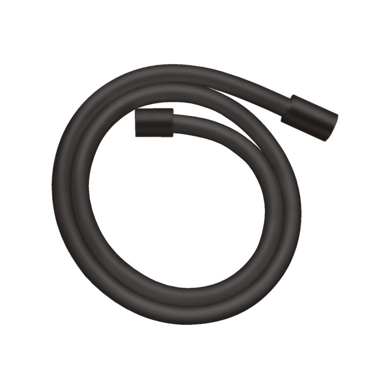 Matte Black Techniflex Shower Hose with Cylindrical Nut, 63"