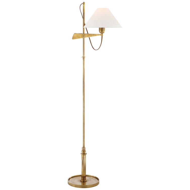 Edison Adjustable Hand-Rubbed Antique Brass Outdoor Floor Lamp