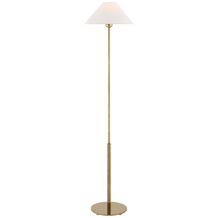 Edison Adjustable Hand-Rubbed Antique Brass Floor Lamp