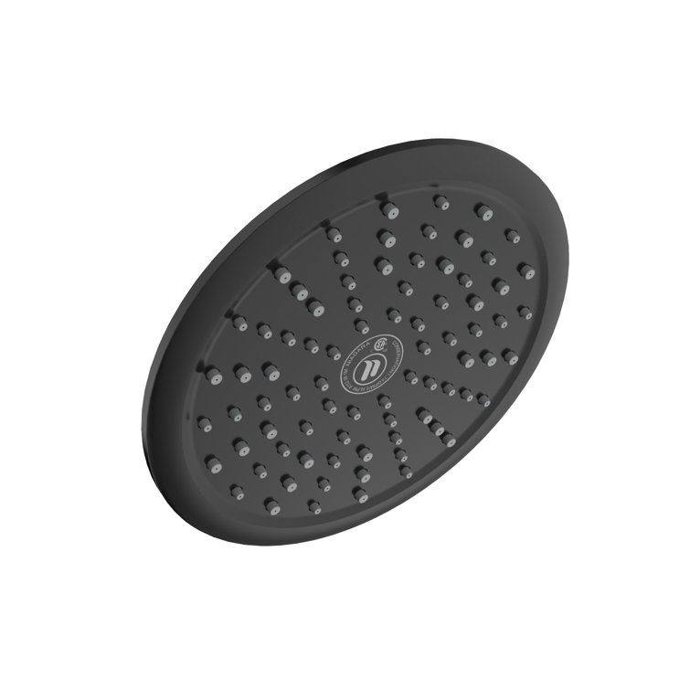 Large Matte Black Wall Mounted Rain Shower Head