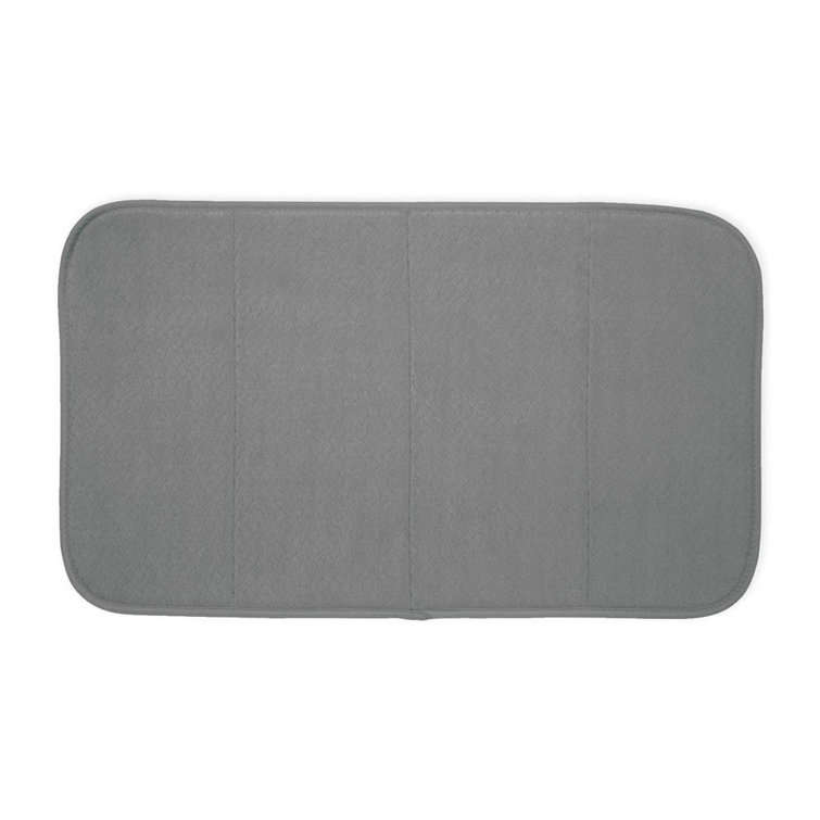 Black and Gray Silicone Cookware Protectors and Drying Mat Set