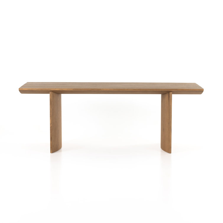 Contemporary Warm Grey-Brown Oak Veneer Rectangular Dining Table
