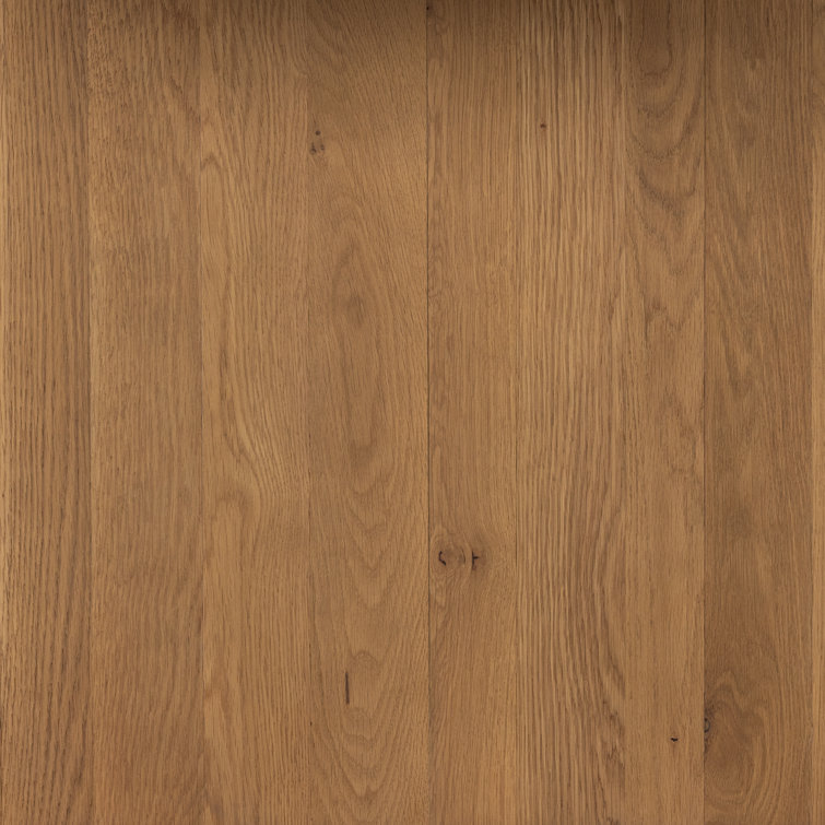 Contemporary Warm Grey-Brown Oak Veneer Rectangular Dining Table