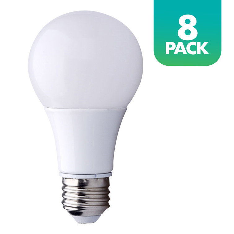 60-Watt Equivalent White Dimmable LED Light Bulb, 8-Pack