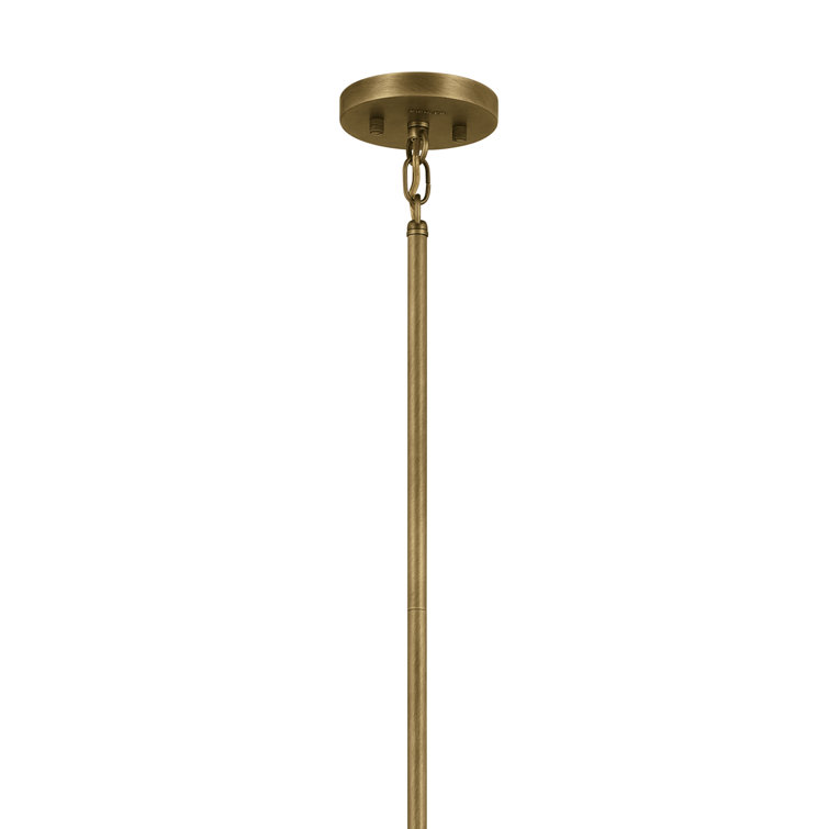 Erzo 48" Natural Brass 10-Light Candle Style Chandelier