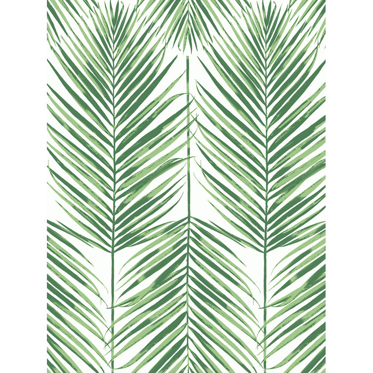Greenery Vinyl Self-Adhesive Peel and Stick Wallpaper Roll