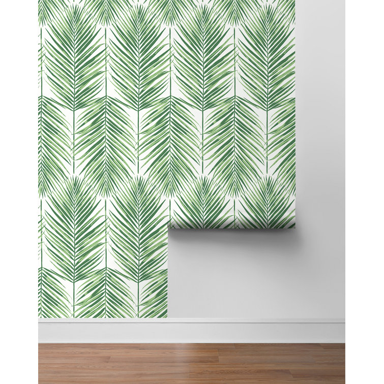 Greenery Vinyl Self-Adhesive Peel and Stick Wallpaper Roll
