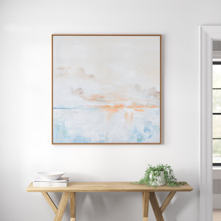 Large Square Gold Framed Canvas Oil Painting Print