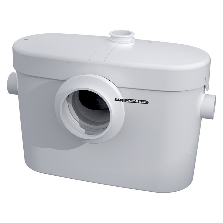 White 0.5HP Saniaccess 2 Macerating Pump System