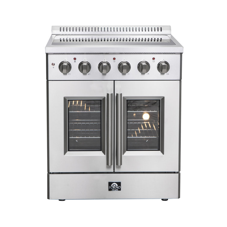 Galiano 30-inch Stainless Steel French Door Electric Range with Air Fryer