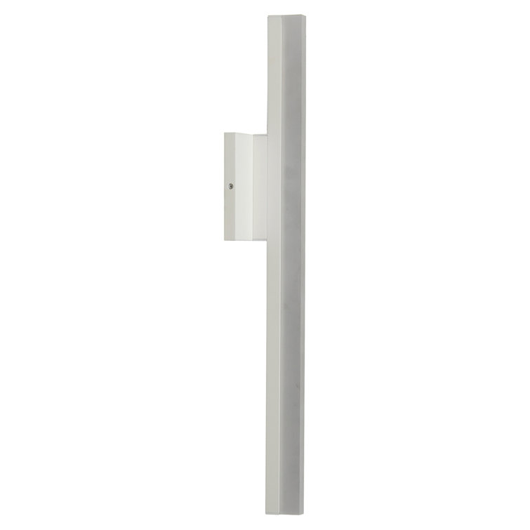 Satin White Outdoor Dimmable LED Wall Sconce