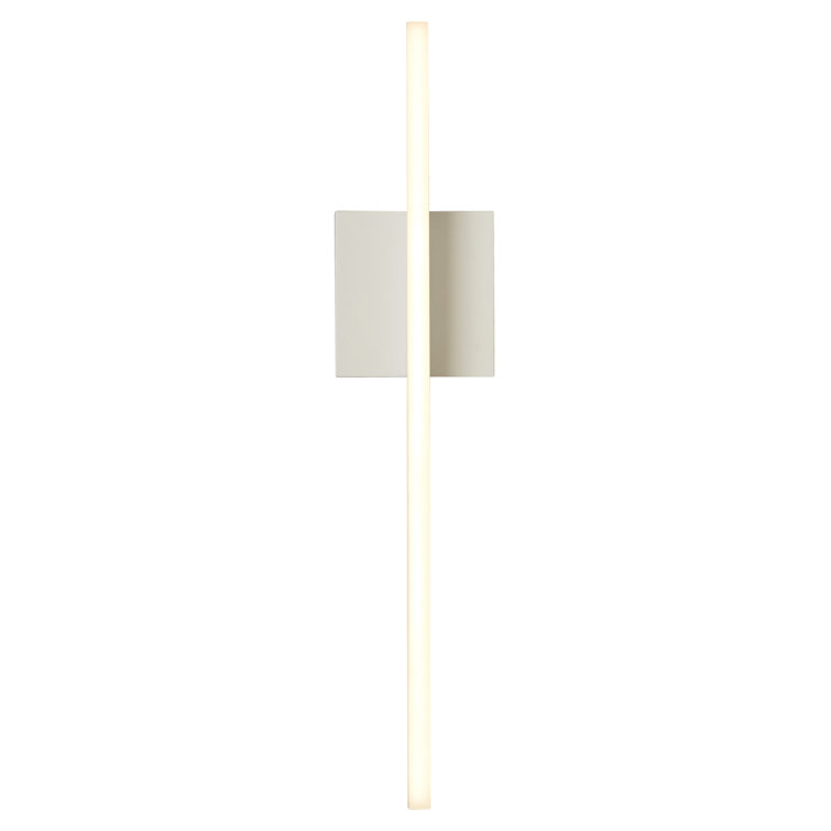 Satin White Outdoor Dimmable LED Wall Sconce