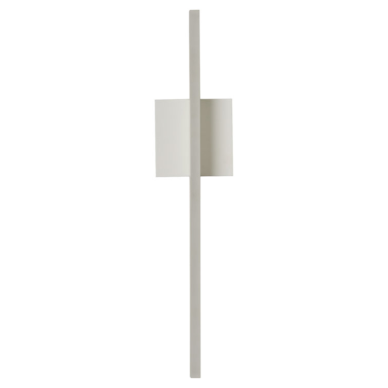 Satin White Outdoor Dimmable LED Wall Sconce