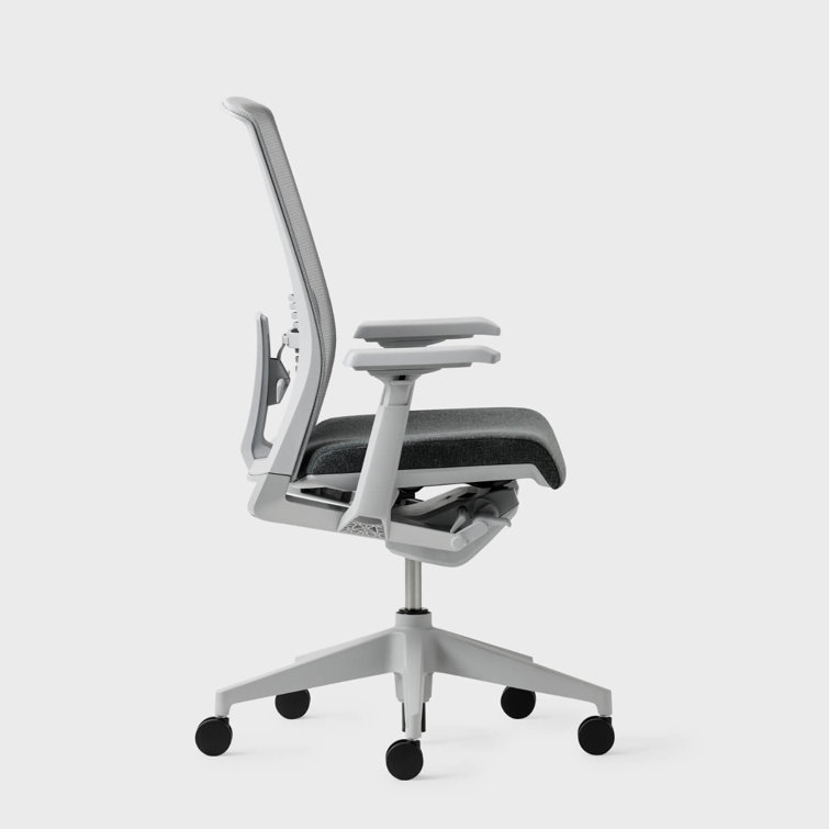 Steel Gray Mesh Ergonomic Swivel Task Chair