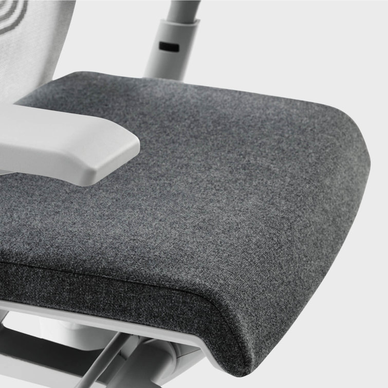 Steel Gray Mesh Ergonomic Swivel Task Chair