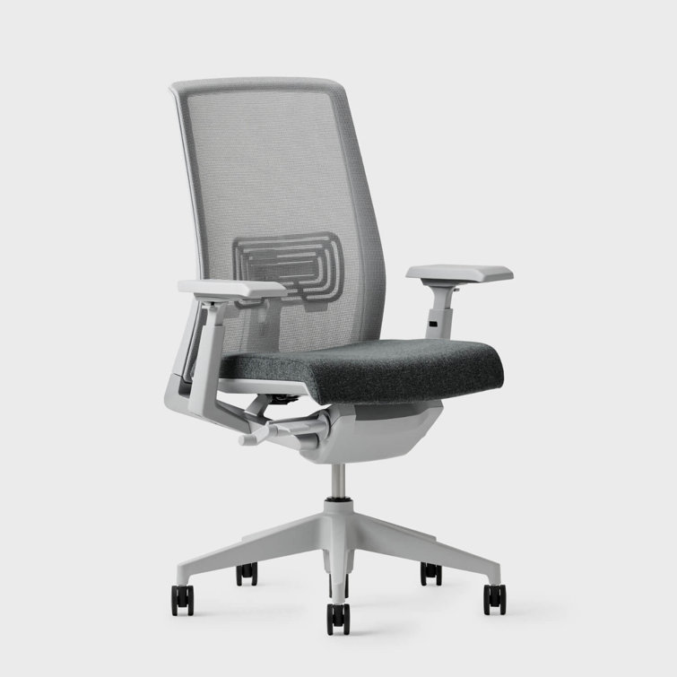 Steel Gray Mesh Ergonomic Swivel Task Chair