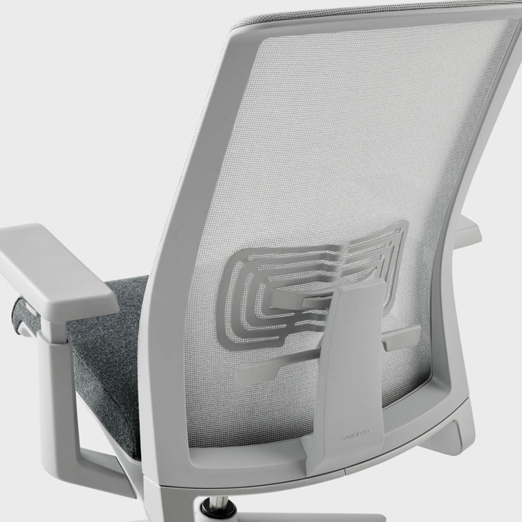 Steel Gray Mesh Ergonomic Swivel Task Chair