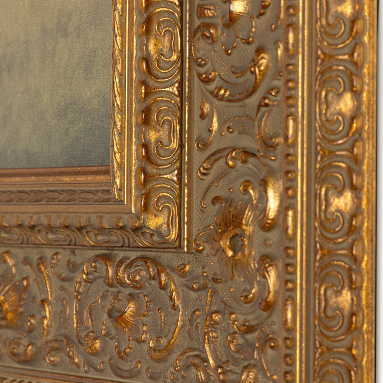 Ambrosia Gold Decorative Gilded Pine Framed Canvas