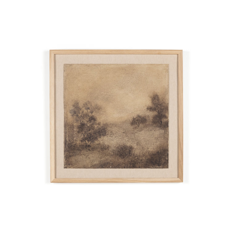 Natural Oak Framed Atmospheric Landscape Wall Art, 40" x 40"