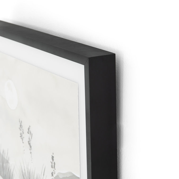 24" Black and White Dunes Canvas Art Print
