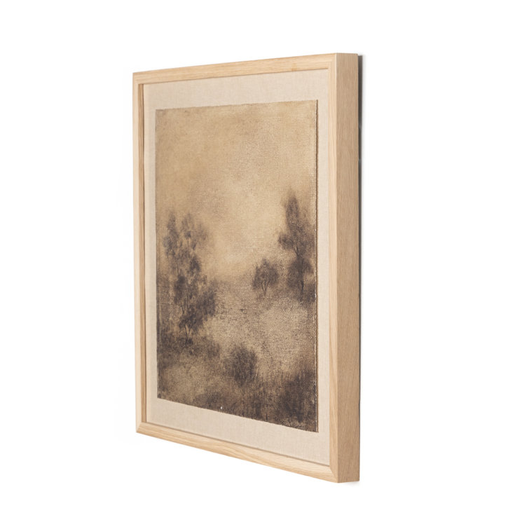 Natural Oak Framed Atmospheric Landscape Wall Art, 40" x 40"