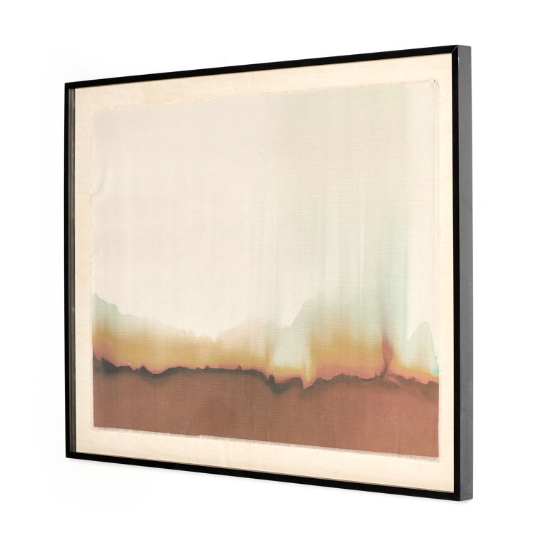 Large Red and Brown Abstract Landscape Canvas Painting