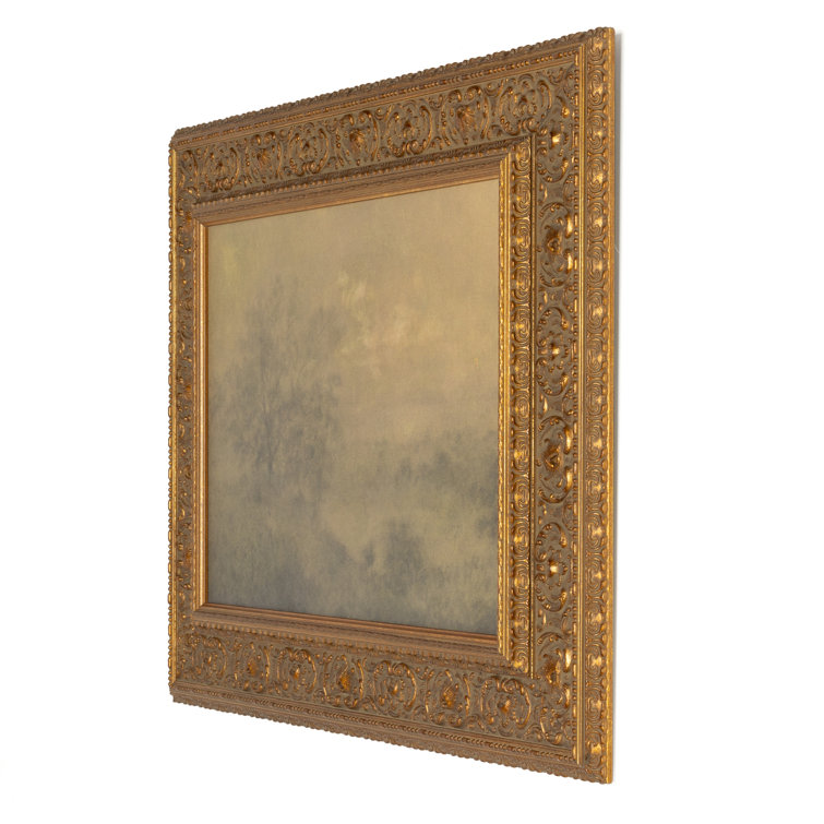 Ambrosia Gold Decorative Gilded Pine Framed Canvas