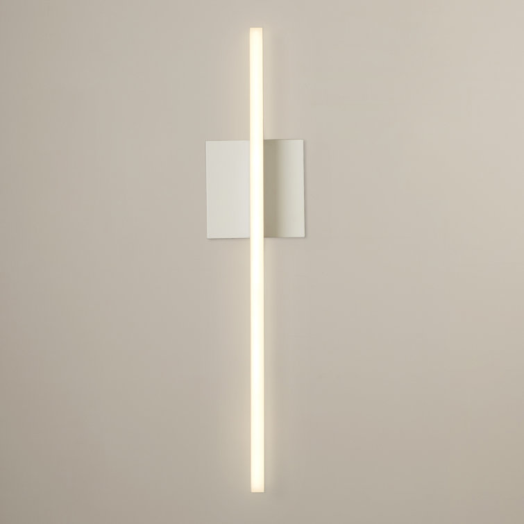 Satin White Outdoor Dimmable LED Wall Sconce