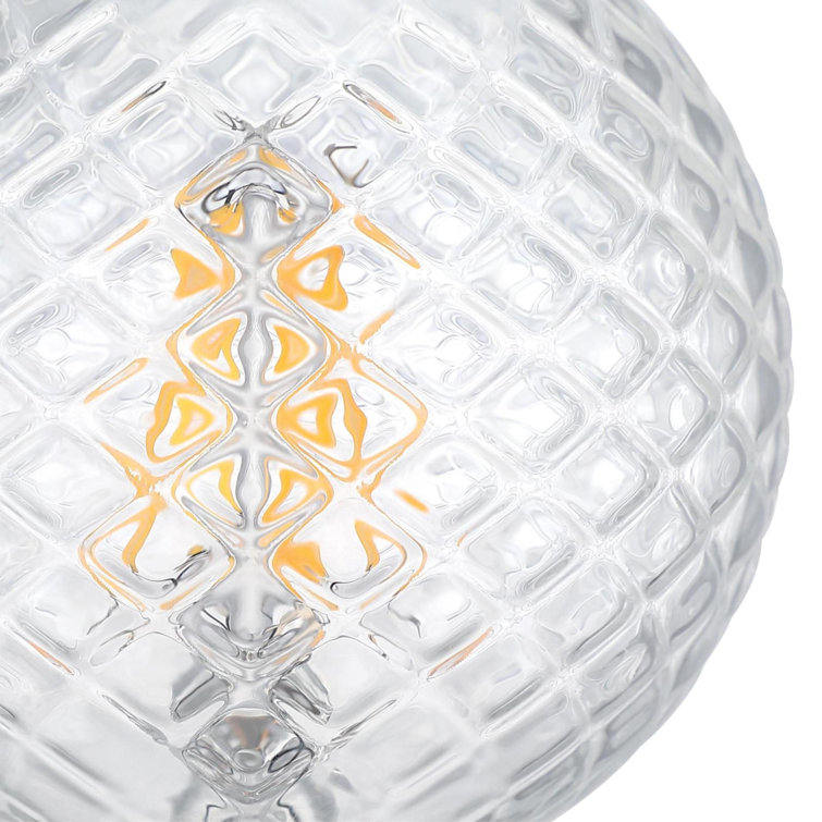 Clear Cut Glass G25 Dimmable Decorative LED Light Bulbs, Pack of 6