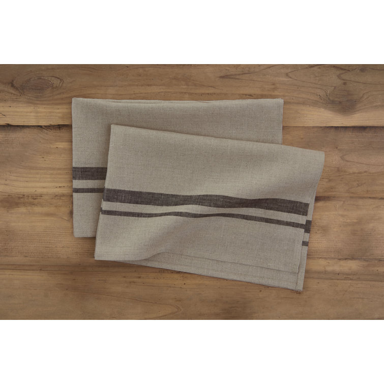 Solino Home Farmhouse - 100% Pure Linen Kitchen Towel (Set of 2)