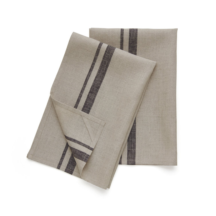 Solino Home Farmhouse - 100% Pure Linen Kitchen Towel (Set of 2)