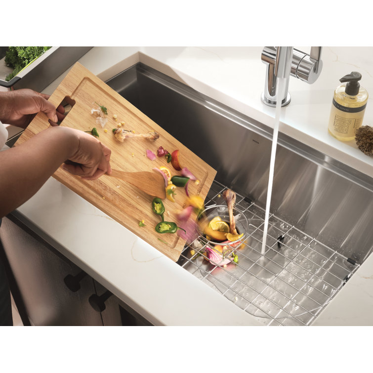Luxe Chef 32" Stainless Steel Undermount Single Bowl Workstation Sink