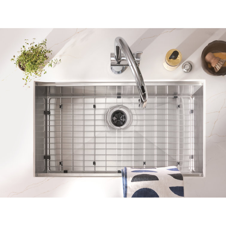 Luxe Chef 32" Stainless Steel Undermount Single Bowl Workstation Sink