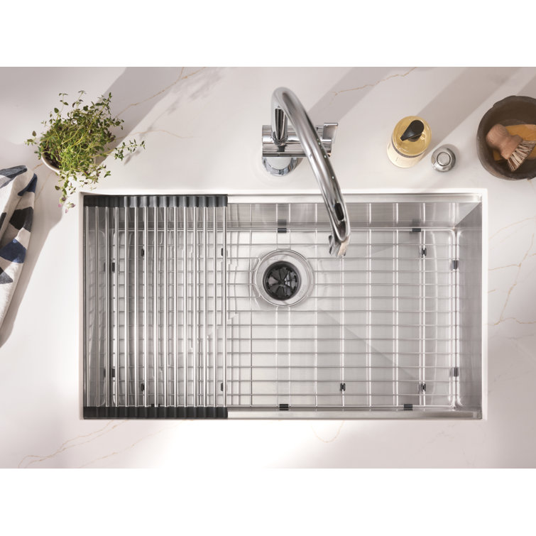 Luxe Chef 32" Stainless Steel Undermount Single Bowl Workstation Sink