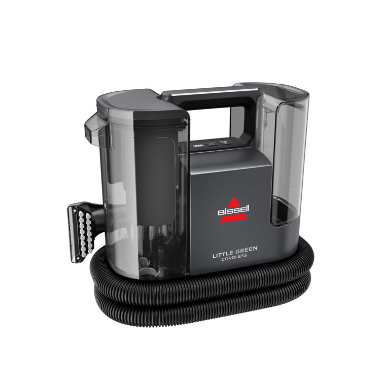 Compact Dark Gray Cordless Upholstery and Carpet Cleaner