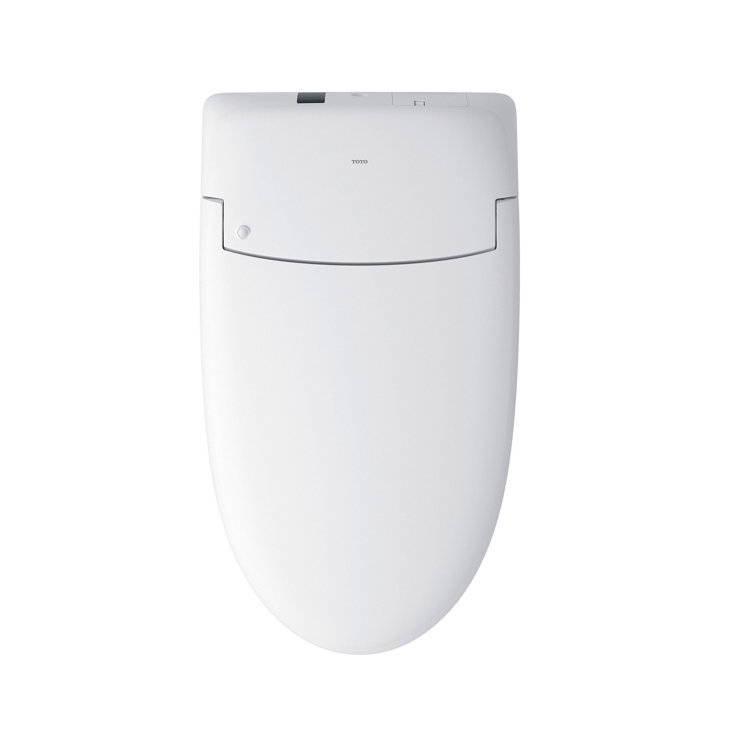High Efficiency White Ceramic Dual Flush Elongated Toilet with Bidet
