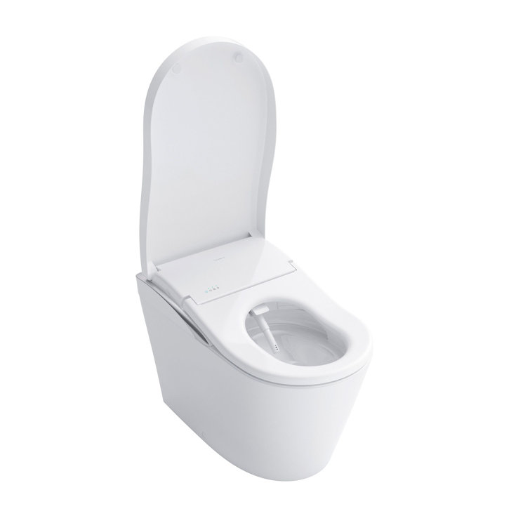 Cotton White High Efficiency Dual Flush Macerating Toilet