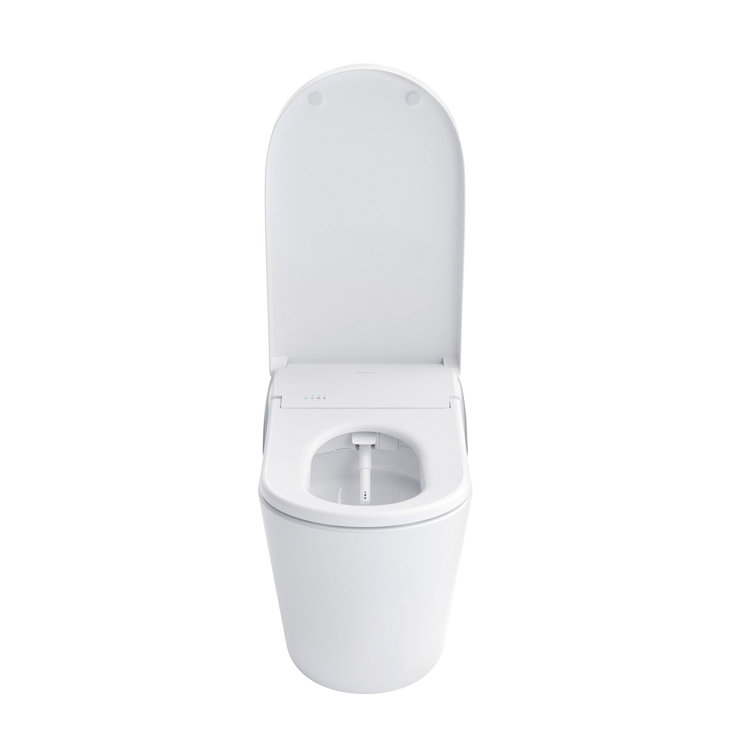 Cotton White High Efficiency Dual Flush Macerating Toilet