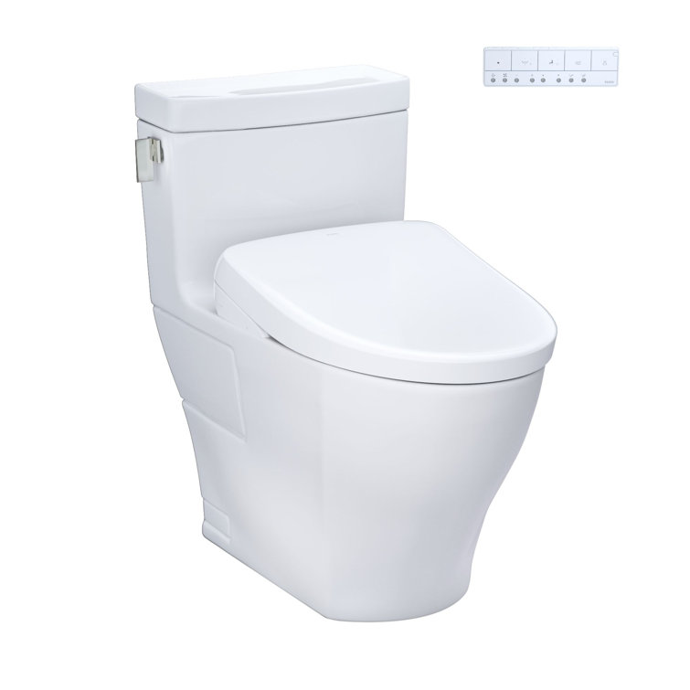 Elongated White Ceramic High Efficiency Macerating Toilet
