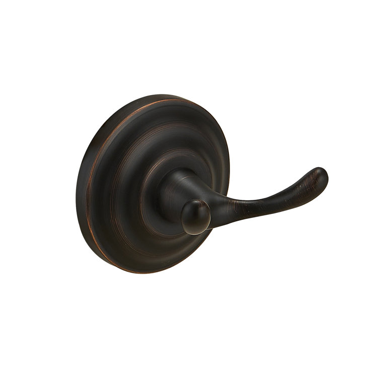 Oil Rubbed Bronze Traditional Zinc Bathroom Double Hook