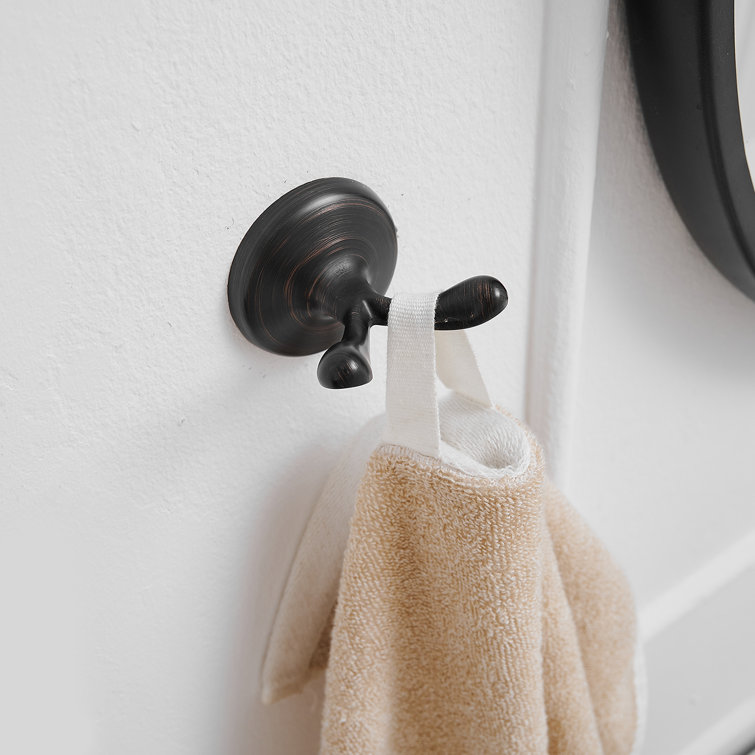Oil Rubbed Bronze 4-Piece Bathroom Hardware Set
