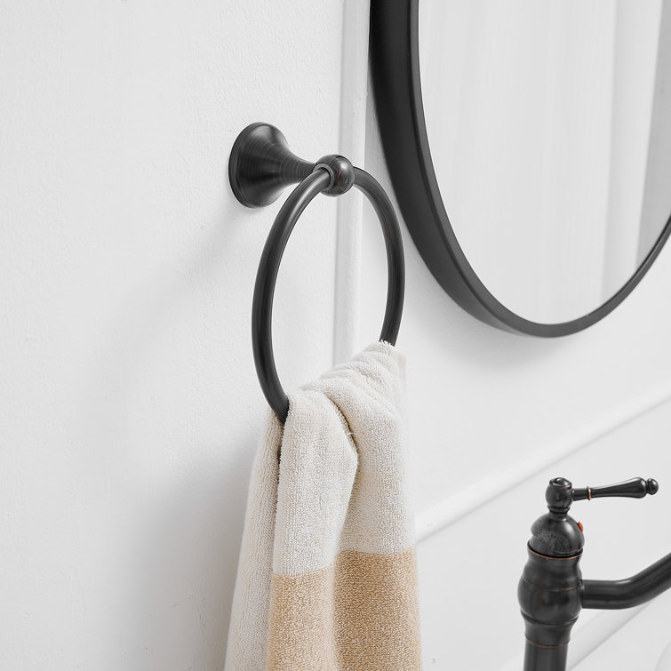Oil Rubbed Bronze 4-Piece Bathroom Hardware Set