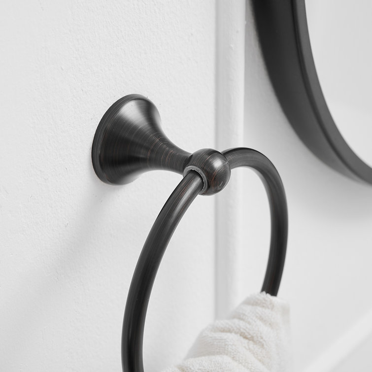 Oil Rubbed Bronze 4-Piece Bathroom Hardware Set
