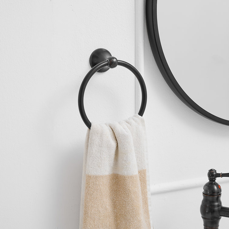 Bronze Circular Wall Mounted Towel Ring