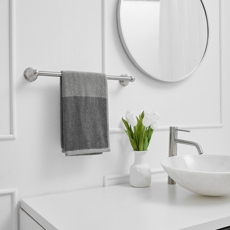 Brushed Nickel 18-Inch Wall Mounted Towel Bar